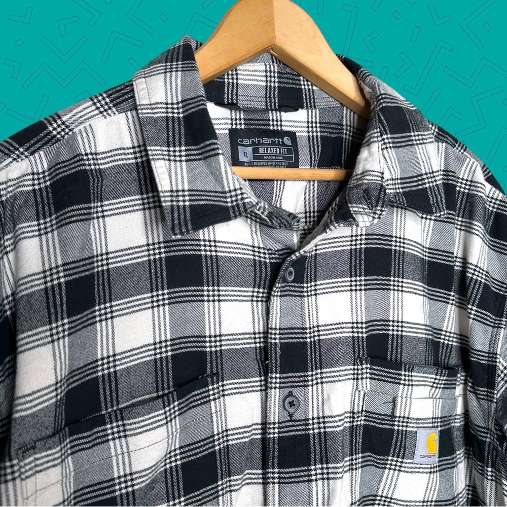 Carhartt Rugged Flex Flannel Plaid Button Down Shirt